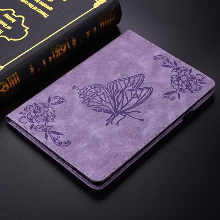 For Infinix Xpad GT Butterfly Flower Embossed Leather Tablet Case