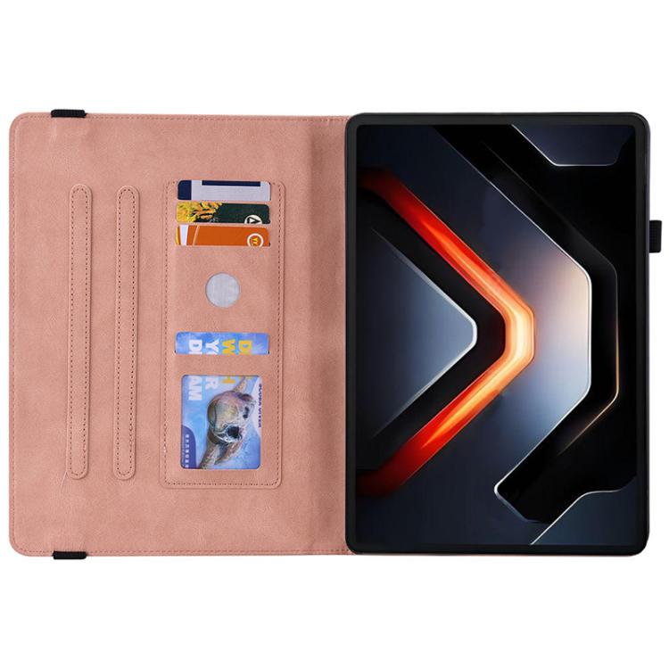 For Infinix Xpad GT Butterfly Flower Embossed Leather Tablet Case