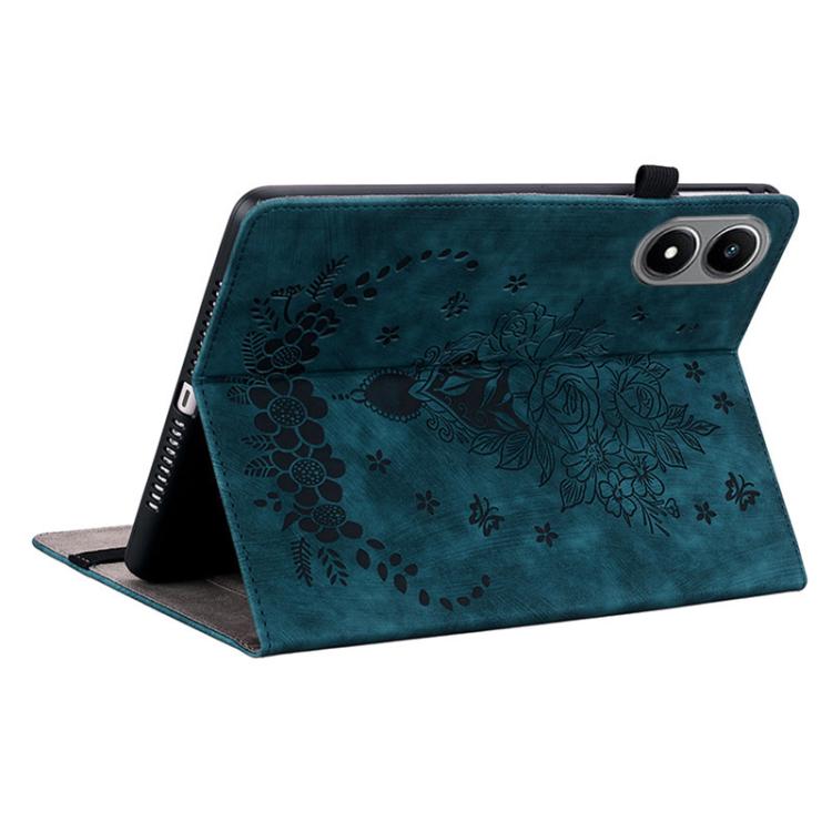 For Infinix Xpad 20 Butterfly Rose Embossed Leather Tablet Case