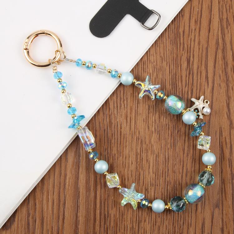 Marine Life Bead Chain Phone Anti-lost Short Lanyard