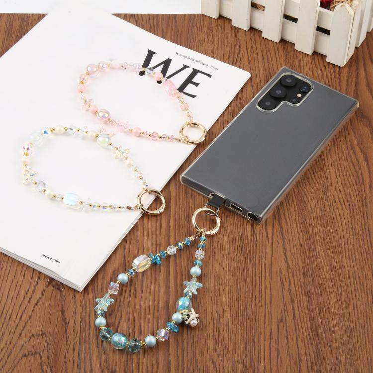 Marine Life Bead Chain Phone Anti-lost Short Lanyard