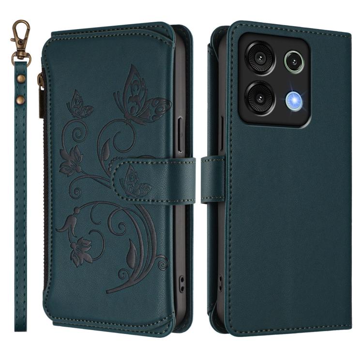 For Umidigi G9 5G Butterfly Love Flower Multi-card Zipper Wallet Leather Phone Case