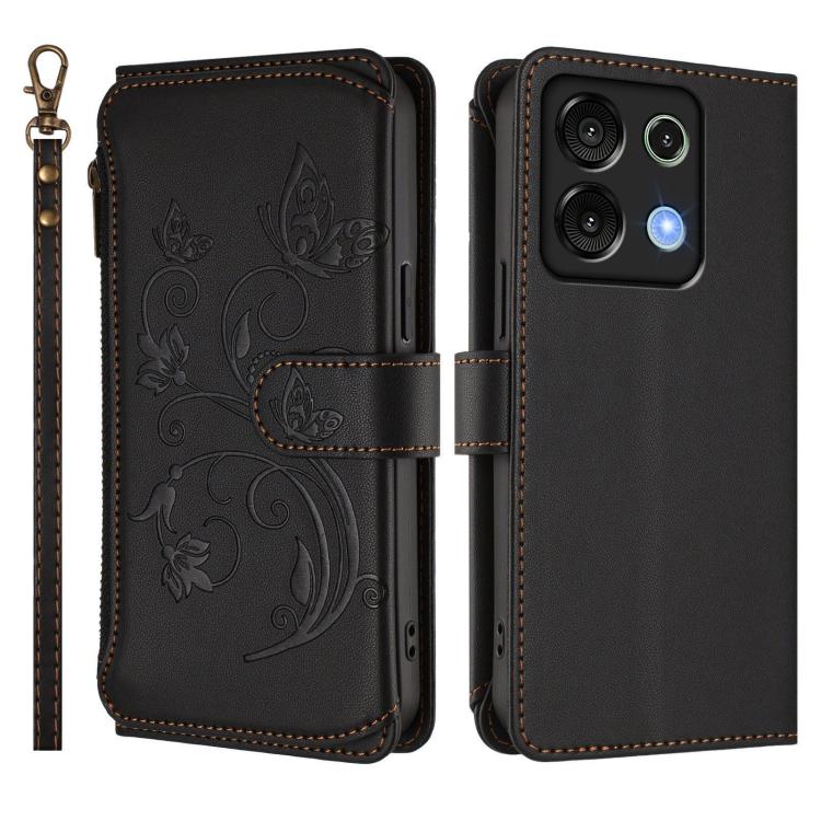 For Umidigi G9 5G Butterfly Love Flower Multi-card Zipper Wallet Leather Phone Case