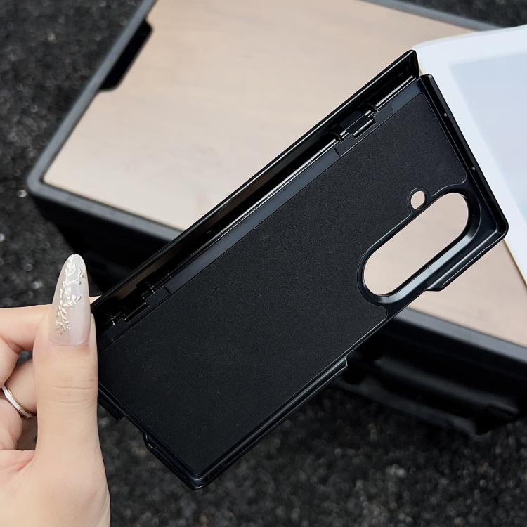 For Samsung Galaxy Z Fold7 Folding Shaft Magsafe Crazy Horse Texture Leather Phone Case