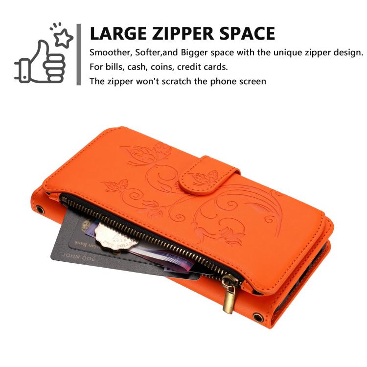 For Doogee Note 58 / Note 58 Pro Butterfly Love Flower Multi-card Zipper Wallet Leather Phone Case