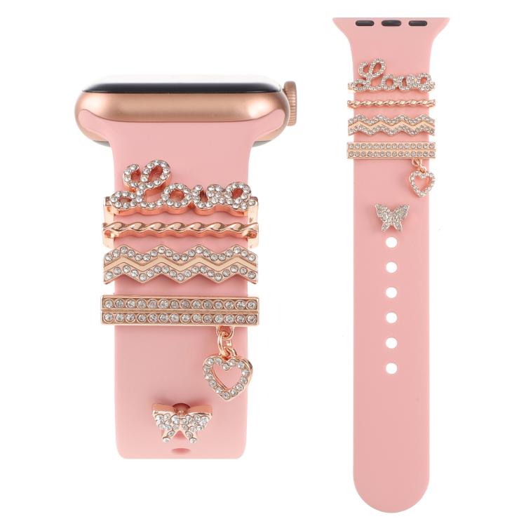 Smart Watch Band Decorative Ring Metal Accessories