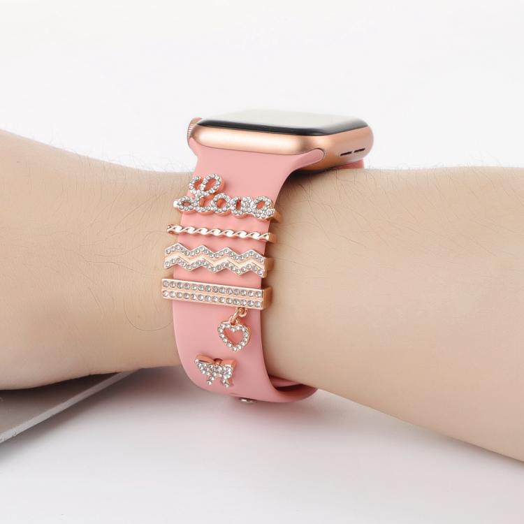 Smart Watch Band Decorative Ring Metal Accessories