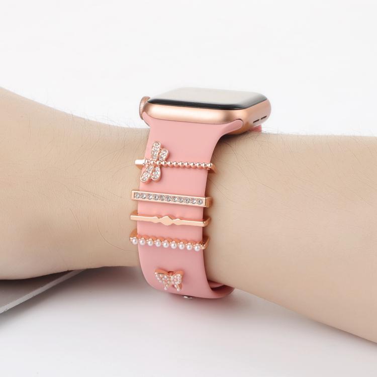 Smart Watch Band Decorative Ring Metal Accessories