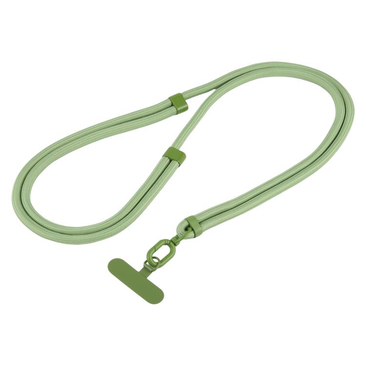 7mm Polyester Solid Color Two-way Adjustable Crossbody Mobile Phone Lanyard with Metal Gasket