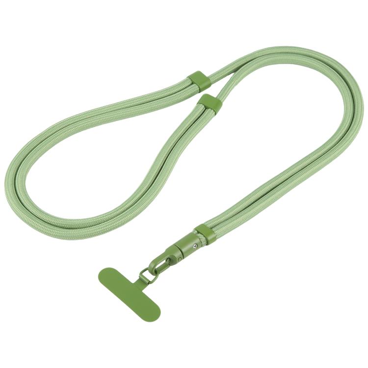 7mm Polyester Solid Color Minimalist Adjustable Crossbody Mobile Phone Lanyard with Metal Gasket