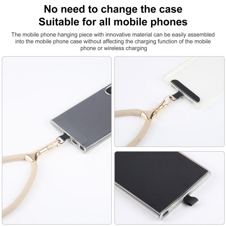8mm Adjustable Gold Buckle Wrist Short Strap Anti-lost Mobile Phone Lanyard