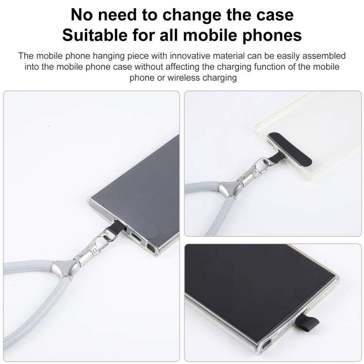 8mm Adjustable Silver Buckle Wrist Short Strap Anti-lost Mobile Phone Lanyard