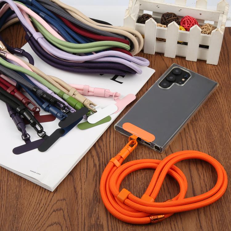 7mm 3 in 1 Threaded Adjustable Crossbody Mobile Phone Lanyard