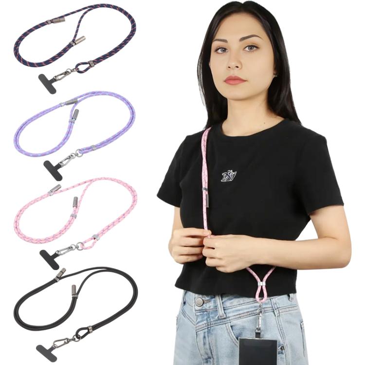 Type-C to 8 Pin Data Charging Cable Crossbody Phone Long Lanyard
