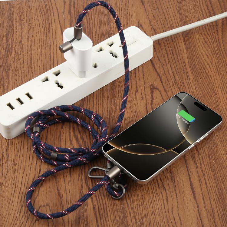 Type-C to Type-C Data Charging Cable Crossbody Phone Long Lanyard