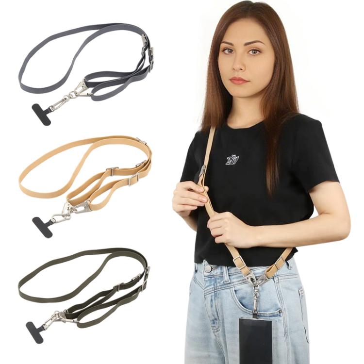 Type-C to Type-C Data Charging Cable Crossbody Phone Long Flat Lanyard
