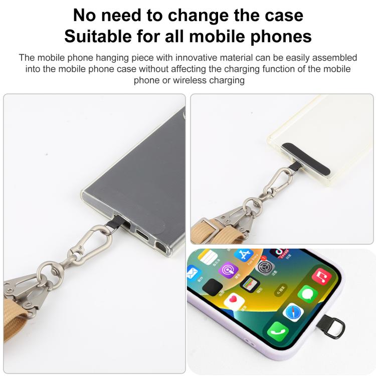 Type-C to Type-C Data Charging Cable Crossbody Phone Long Flat Lanyard