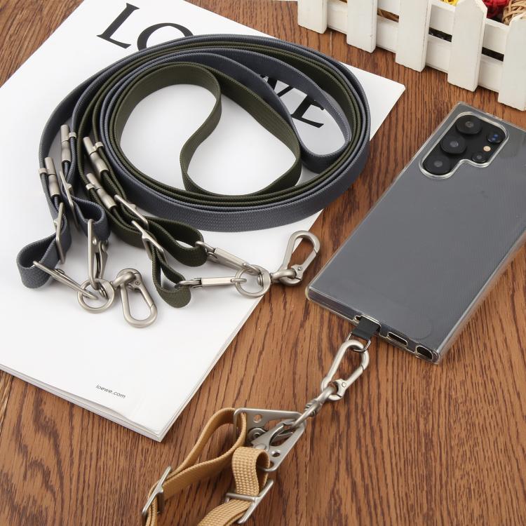 Type-C to Type-C Data Charging Cable Crossbody Phone Long Flat Lanyard