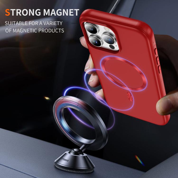 For iPhone 16 Pro Max Imitation Original CD Texture Magsafe PC Hybrid TPU Phone Case