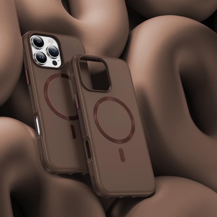 For iPhone 16 Pro Max Imitation Original CD Texture Magsafe PC Hybrid TPU Phone Case