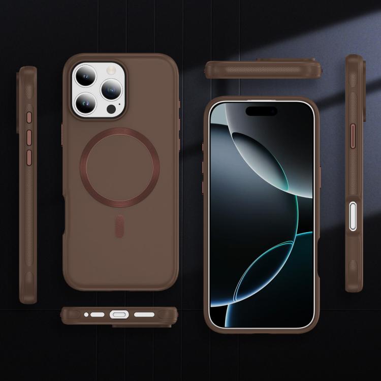 For iPhone 16 Pro Max Imitation Original CD Texture Magsafe PC Hybrid TPU Phone Case