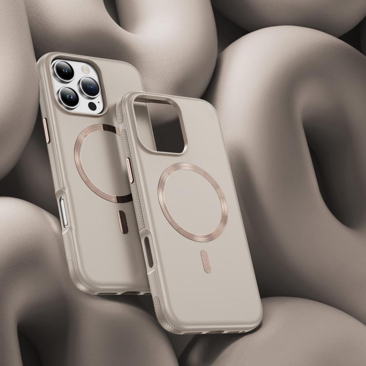 For iPhone 16 Pro Max Imitation Original CD Texture Magsafe PC Hybrid TPU Phone Case