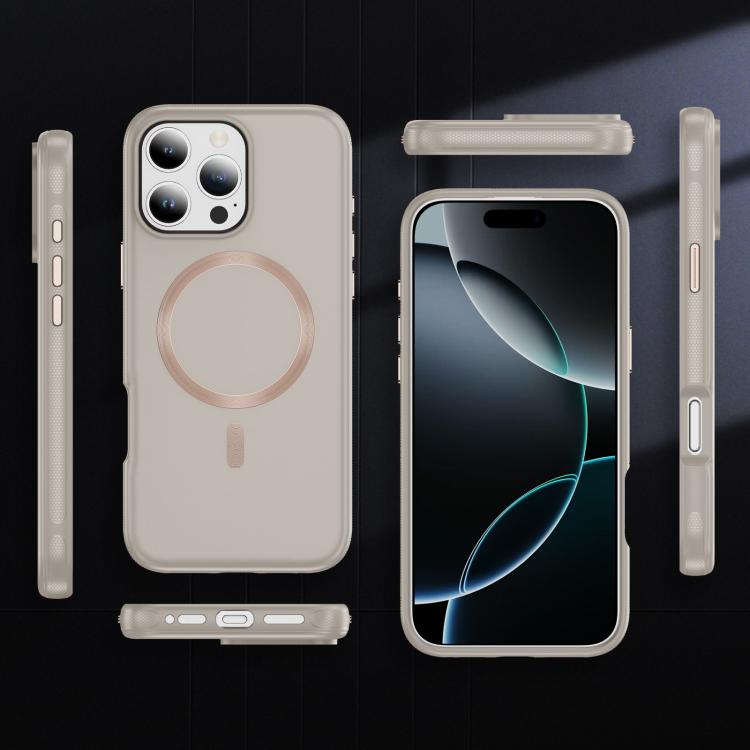 For iPhone 16 Pro Max Imitation Original CD Texture Magsafe PC Hybrid TPU Phone Case