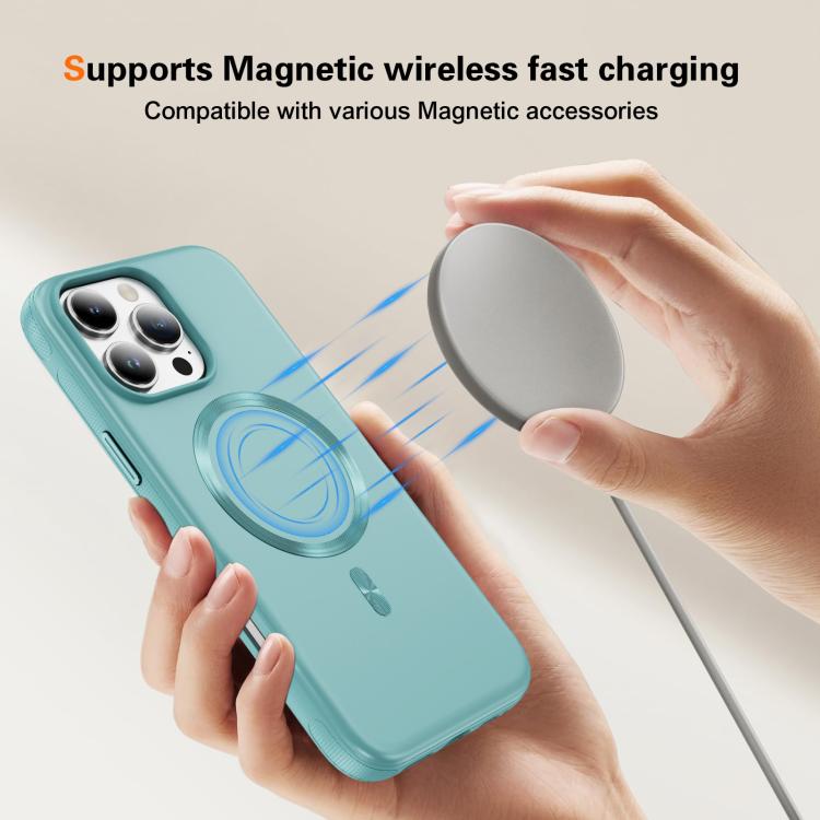 For iPhone 16 Pro Max Imitation Original CD Texture Magsafe PC Hybrid TPU Phone Case