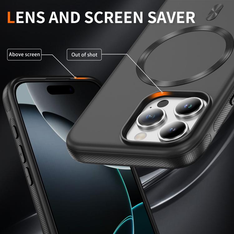 For iPhone 16 Pro Imitation Original CD Texture Magsafe PC Hybrid TPU Phone Case