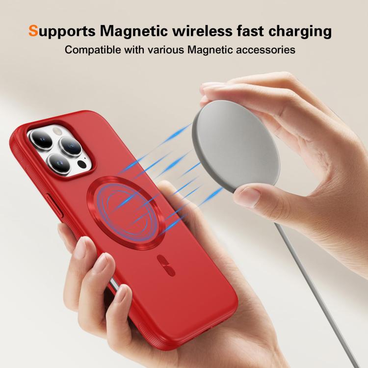 For iPhone 16 Pro Imitation Original CD Texture Magsafe PC Hybrid TPU Phone Case