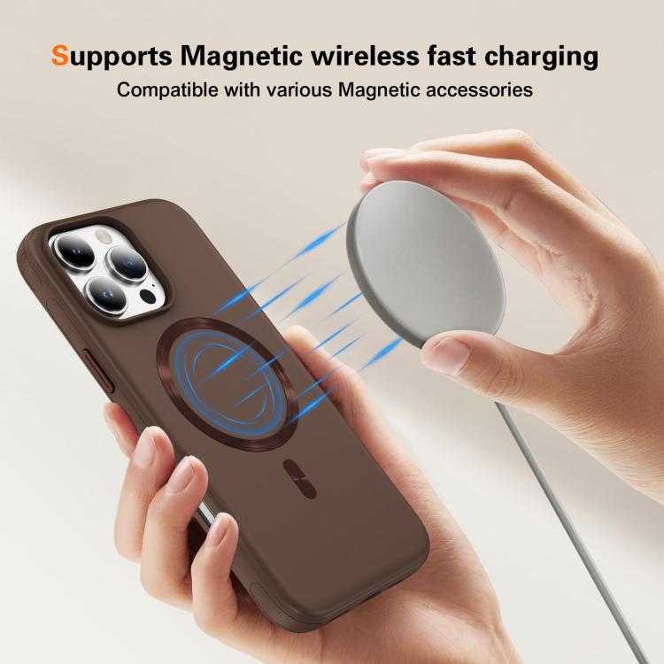 For iPhone 16 Pro Imitation Original CD Texture Magsafe PC Hybrid TPU Phone Case