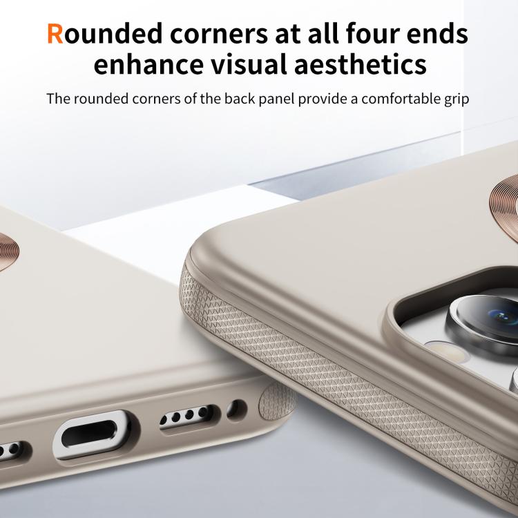 For iPhone 16 Pro Imitation Original CD Texture Magsafe PC Hybrid TPU Phone Case