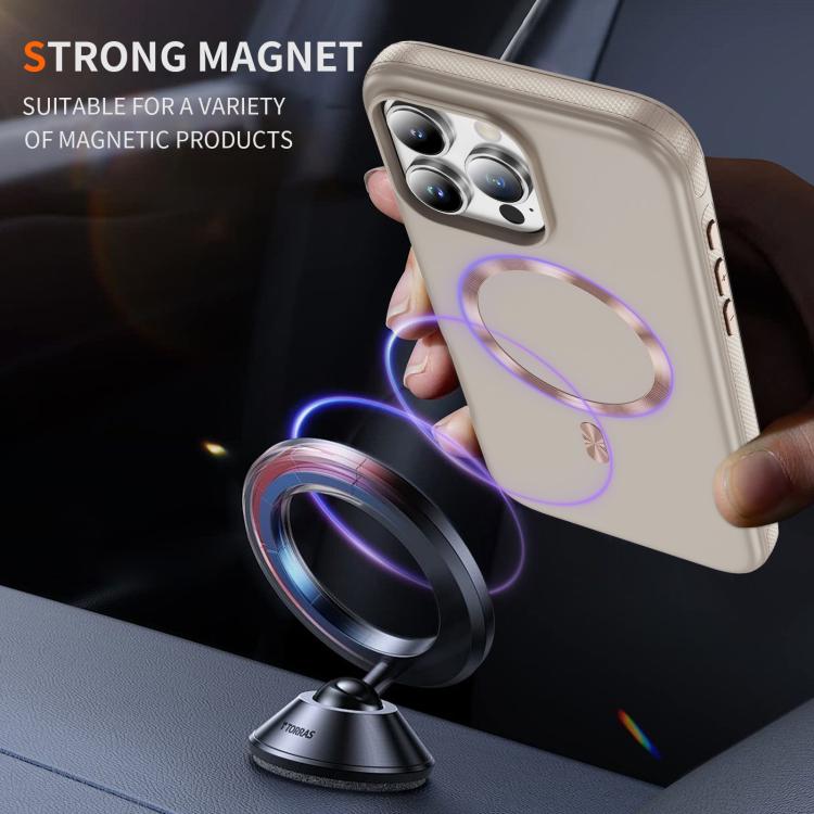 For iPhone 16 Pro Imitation Original CD Texture Magsafe PC Hybrid TPU Phone Case
