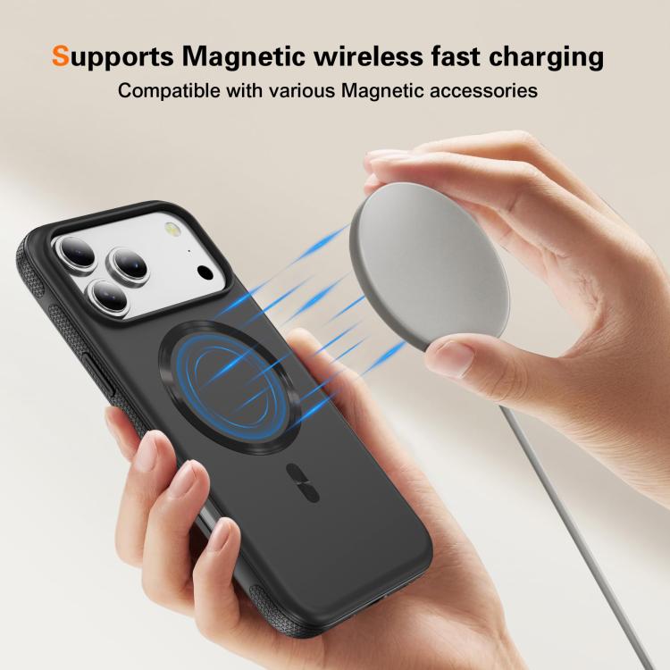 For iPhone 17 Pro Imitation Original CD Texture Magsafe PC Hybrid TPU Phone Case