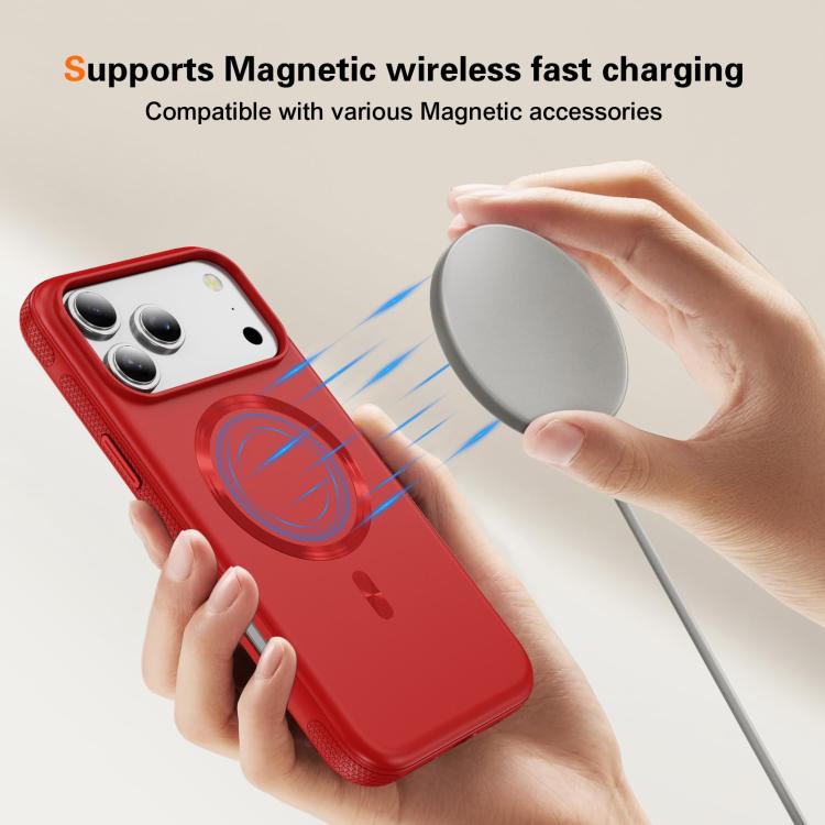 For iPhone 17 Pro Imitation Original CD Texture Magsafe PC Hybrid TPU Phone Case