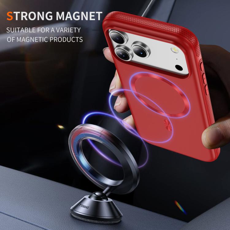 For iPhone 17 Pro Imitation Original CD Texture Magsafe PC Hybrid TPU Phone Case