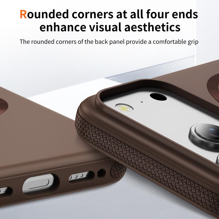 For iPhone 17 Pro Imitation Original CD Texture Magsafe PC Hybrid TPU Phone Case