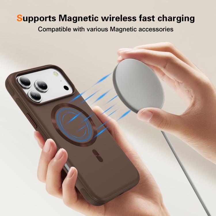 For iPhone 17 Pro Imitation Original CD Texture Magsafe PC Hybrid TPU Phone Case