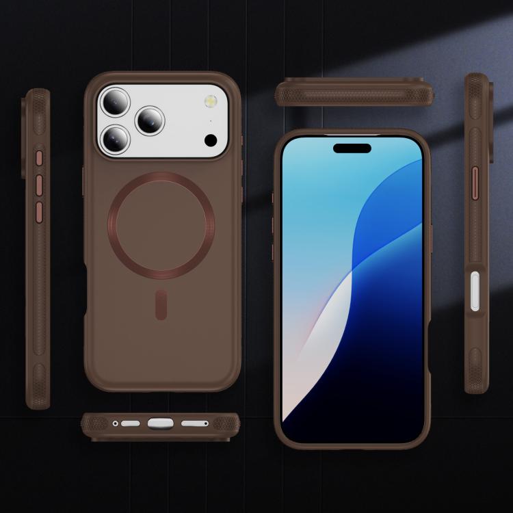 For iPhone 17 Pro Imitation Original CD Texture Magsafe PC Hybrid TPU Phone Case