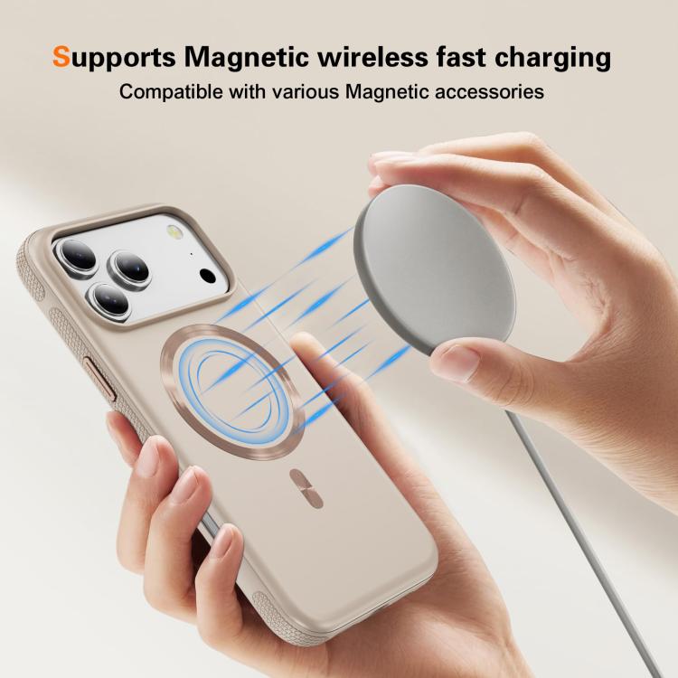 For iPhone 17 Pro Imitation Original CD Texture Magsafe PC Hybrid TPU Phone Case
