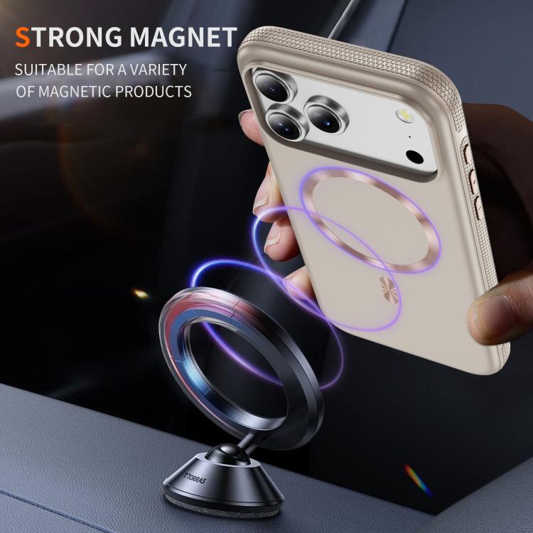 For iPhone 17 Pro Imitation Original CD Texture Magsafe PC Hybrid TPU Phone Case