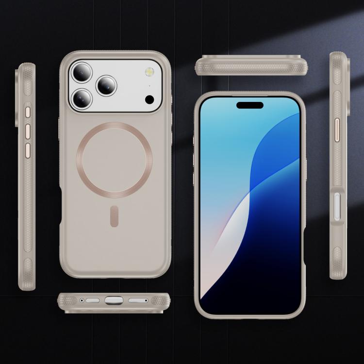 For iPhone 17 Pro Imitation Original CD Texture Magsafe PC Hybrid TPU Phone Case