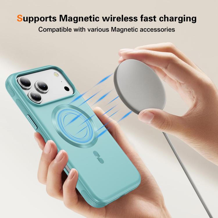 For iPhone 17 Pro Imitation Original CD Texture Magsafe PC Hybrid TPU Phone Case