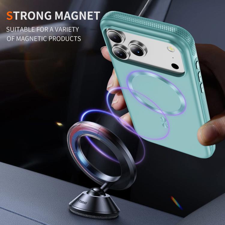 For iPhone 17 Pro Imitation Original CD Texture Magsafe PC Hybrid TPU Phone Case