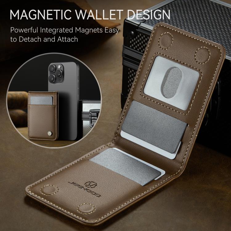 JEEHOOD J06 British Style RFID Magnetic Card Bag