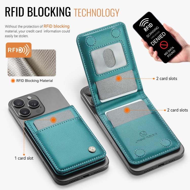 JEEHOOD J06 British Style RFID Magnetic Card Bag