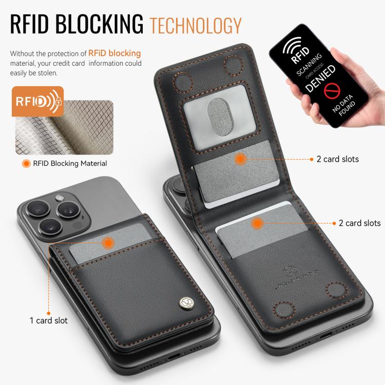 JEEHOOD J06 British Style RFID Magnetic Card Bag