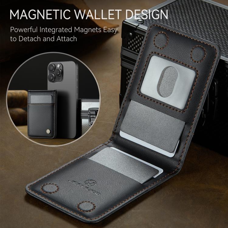 JEEHOOD J06 British Style RFID Magnetic Card Bag