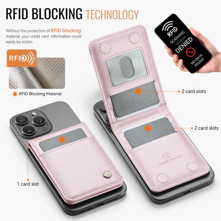 JEEHOOD J06 British Style RFID Magnetic Card Bag