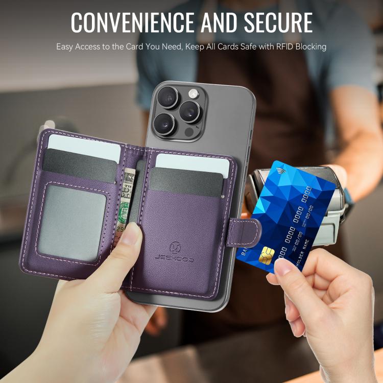 JEEHOOD J09 RFID Magnetic Buckle Card Bag